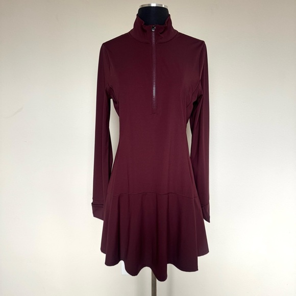 Greyson Long Sleeve Hera Dress In Chablis Burgundy Size Medium - Picture 4 of 9
